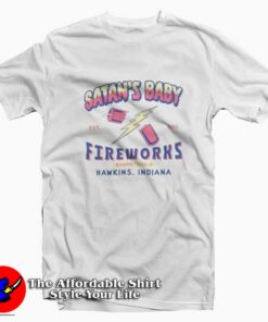 Stranger Things Satan’s Baby Fireworks Unisex T-Shirt On Sale Stranger Things Satan’s Baby Fireworks Unisex T-Shirt On Sale