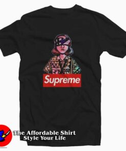 Stranger Things Supreme Eleven Blindfold T-Shirt Supreme Collection Stranger Things Supreme Eleven Blindfold T-Shirt Supreme Collection