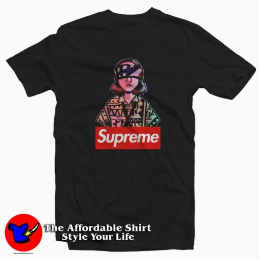 Stranger Things Supreme Eleven Blindfold T-Shirt Supreme Collection