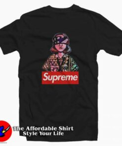 Stranger Things Supreme Eleven Blindfold T-Shirt Supreme Collection Stranger Things Supreme Eleven Blindfold T-Shirt Supreme Collection