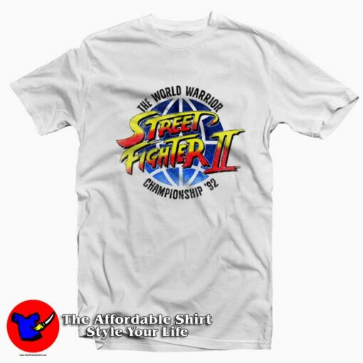 Street Fighter 2 World Warrior Championship T-Shirt On Sale