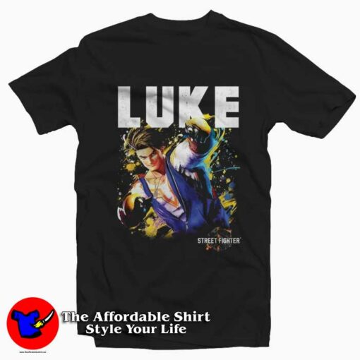 Street Fighter 6 Luke Sullivan Capcom Graphic T-Shirt On Sale