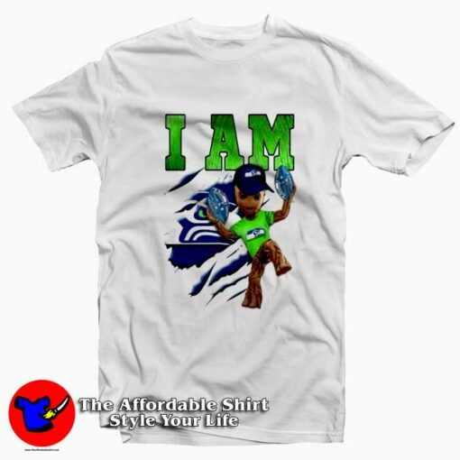 Strong Groot I am Seattle Seahawks Funny T-shirt On Sale