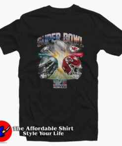 Super Bowl Philadelphia VS Kansas City T-Shirt On Sale Super Bowl Philadelphia VS Kansas City T-Shirt On Sale