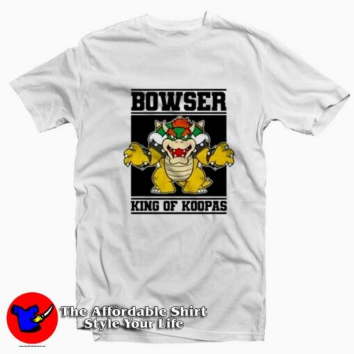 Super Mario Bowser King of Koopas Vintage T-shirt On Sale