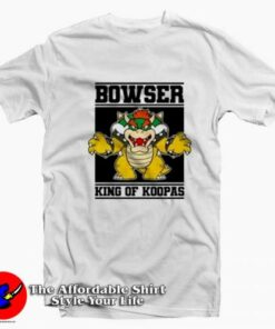 Super Mario Bowser King of Koopas Vintage T-shirt On Sale Super Mario Bowser King of Koopas Vintage T-shirt On Sale