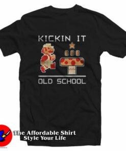 Super Mario Kickin It Old School 8-Bit Unisex T-Shirt On Sale Super Mario Kickin It Old School 8-Bit Unisex T-Shirt On Sale