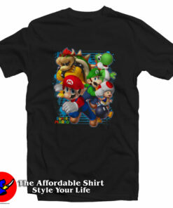 Super Mario Luigi Bowser Spray Paint T-Shirt On Sale Super Mario Luigi Bowser Spray Paint T-Shirt On Sale