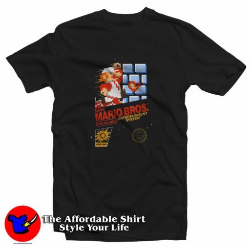 Super Mario Mario Dashin Action Unisex T-Shirt On Sale