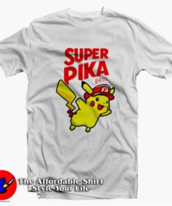Super Mario Parody Super Pika Bros Unisex T-shirt On Sale Super Mario Parody Super Pika Bros Unisex T-shirt On Sale