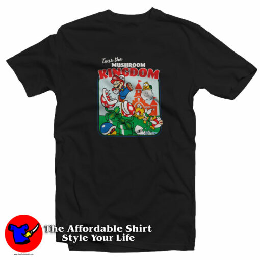 Super Mario Tour The Mushroom Kingdom T-Shirt On Sale