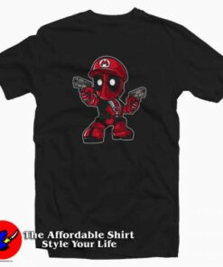Super Mario as Deadpool Parody Unisex T-shirt On Sale Super Mario as Deadpool Parody Unisex T-shirt On Sale