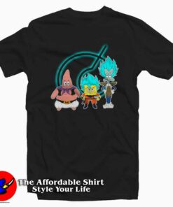Super Saiyan SpongeBob Patrick Funny T-shirt On Sale Super Saiyan SpongeBob Patrick Funny T-shirt On Sale