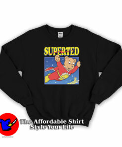SuperTed Retro 80s Cartoon Unisex Sweatshirt On Sale SuperTed Retro 80s Cartoon Unisex Sweatshirt On Sale