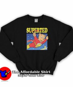 SuperTed Retro 80s Cartoon Unisex Sweatshirt On Sale SuperTed Retro 80s Cartoon Unisex Sweatshirt On Sale