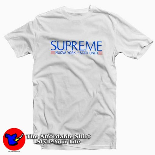 Supreme Nouva York Stati Uniti Funny T-shirt Cheap