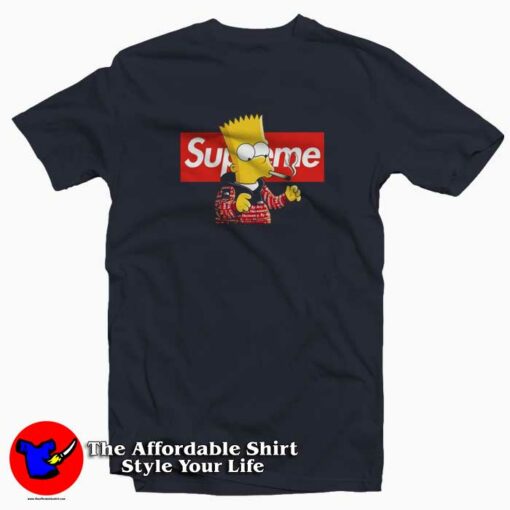 Supreme Smoking Bart The Simpsons T-Shirt Supreme shirt Collection