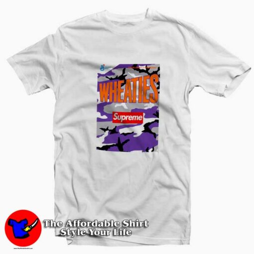 Supreme Wheaties The Breakfast Of Champions T-shirt On Sale