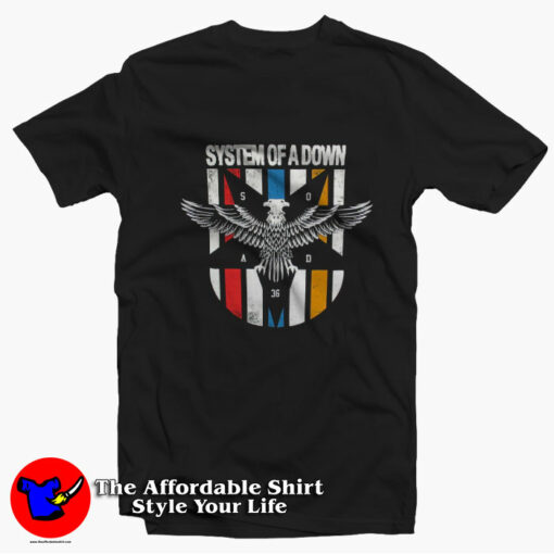 System Of A Down 2 Headed Eagle Unisex T-shirt On Sale