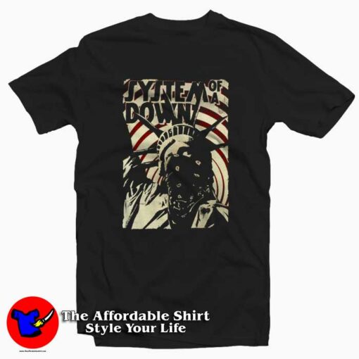 System Of A Down Liberty Bandit Graphic T-Shirt On Sale