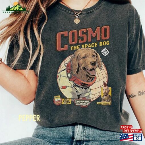 Comfort Colors® Cosmo The Space Dog Shirt Marvel Movie 2023 Retro Guardians Of Galaxy Vol 3 Classic Hoodie