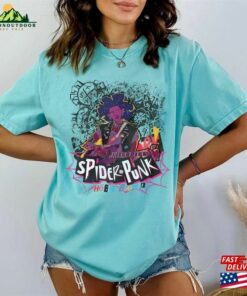 Comfort Colors® Retro Spider Punk Shirt Man Across The Hoodie T-Shirt