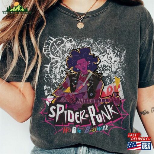 Comfort Colors® Retro Spider Punk Shirt Man Across The Hoodie T-Shirt