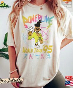 Comfort Colors Retro Disney A Goofy Movie Powerline World Tour 95’Shirt Vintage Unisex Classic