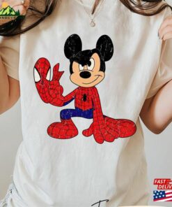 Comfort Colors Retro Mickey Spider Man Vintage 90S Shirt Marvel Superhero Mcu Avenger Comic Cartoon Unisex Classic