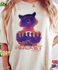 Comfort Colors Retro Rocket Racoon Shirt Marvel Guardians Of The Galaxy 3 Unisex Sweatshirt