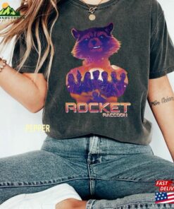 Comfort Colors Retro Rocket Racoon Shirt Marvel Guardians Of The Galaxy 3 Unisex Sweatshirt