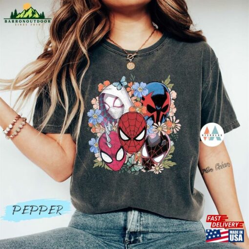 Comfort Colors Retro Spider Verse Shirt Floral Man Across The Unisex Sweatshirt