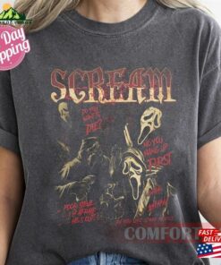 Comfort Colors Scream Halloween Shirt Horror Movie Character Ghostface Classic Hoodie