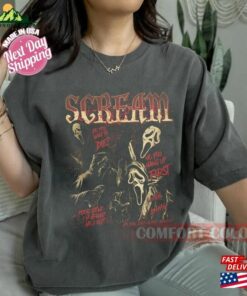 Comfort Colors Scream Halloween Shirt Horror Movie Character Ghostface Classic Hoodie 4