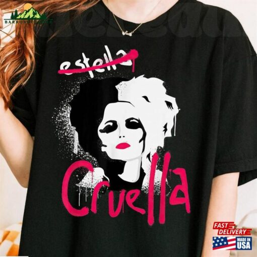 Cruella Shirt Disney Character Emma Stone Hoodie Sweatshirt