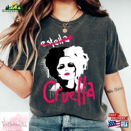 Cruella Shirt Disney Character Emma Stone Hoodie Sweatshirt