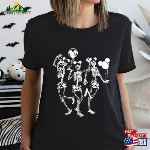 Dancing Skeleton Shirt Dancer Girl Halloween Dance Team Classic Unisex