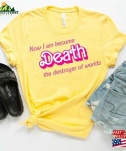 Death Destroyer Of Worlds Shirt In Pink Barbenheimer Unisex T Shirt 3