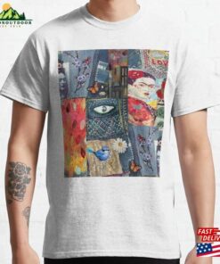 Denim Vintage Patchwork Classic T-Shirt Hoodie