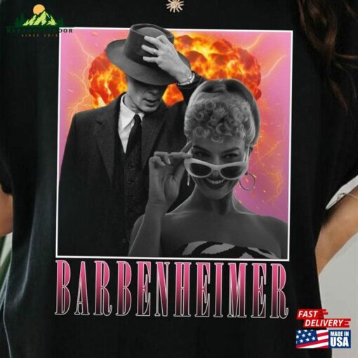 Destroyer Of Word Barbenheimer Barbie Vs Oppenheimer Shirt Cillian Murphy Margot Robbie Unisex T-Shirt