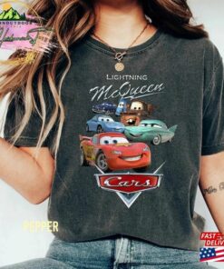 Disney Cars Comfort Colors Shirt Lightning Mcqueen Vintage T-Shirt Hoodie