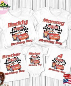 Disney Cars Custom Shirt Birthday Gift Matching T-Shirt Hoodie