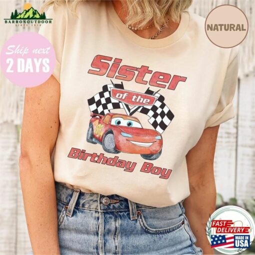 Disney Cars Custom Shirt Birthday Gift Matching T-Shirt Hoodie