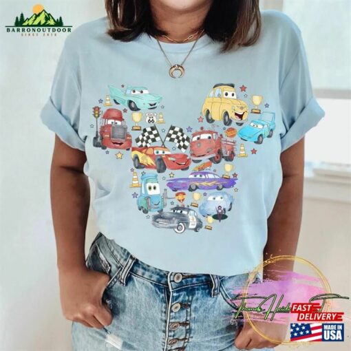 Disney Cars Watercolor Shirt Mickey Movie Unisex T-Shirt