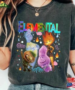 Disney Elemental 2023 Comfort Color Shirt Ember Wade Clod Gale Pixar Classic Unisex