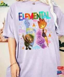 Disney Elemental 2023 Comfort Color Shirt Ember Wade Clod Gale Pixar Classic Unisex