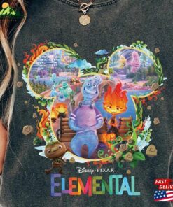 Disney Elemental 2023 Comfort Shirt Pixar Ember Wade Clod Grale Hoodie Sweatshirt