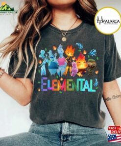 Disney Elemental Characters Shirt Pixar 2023 Ember Wade Clod Grale Unisex T-Shirt