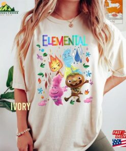 Disney Elemental Comfort Color Shirt Ember Wade Clod Grale Unisex T Shirt Pixar Movie 2023 Tee Classic 3
