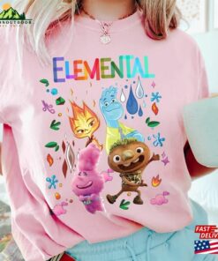 Disney Elemental Comfort Color Shirt Ember Wade Clod Grale Unisex T Shirt Pixar Movie 2023 Tee Classic 4